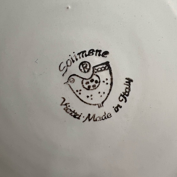 Vintage (2) Italian pottery plates - Picture 6 of 6